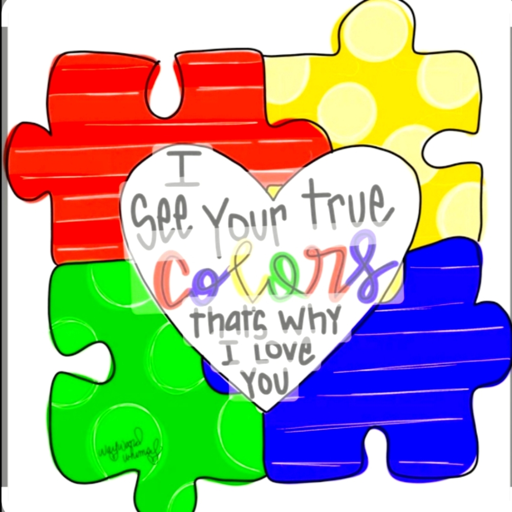 Autism Awareness Hand-made Keychains 💙🩷💚💛💜🖤🩶🧡🤍 - Picture 12 of 12